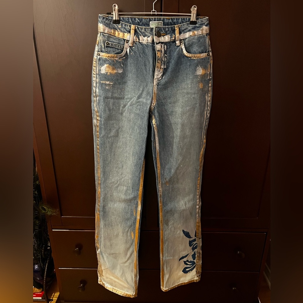 Guess USA Blue Flora Jeans